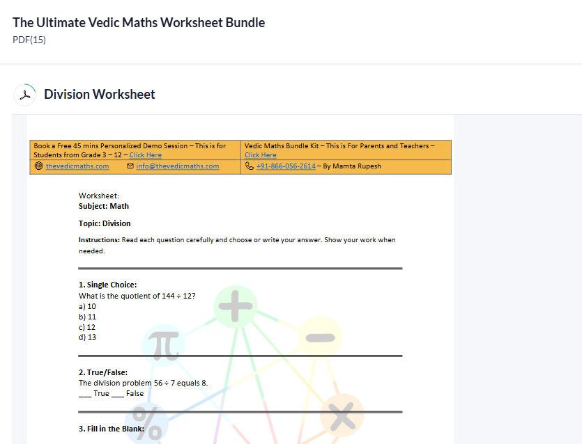 Worksheet